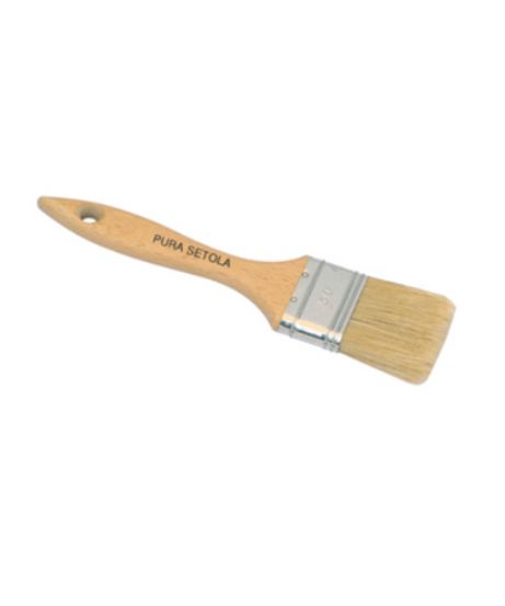 PENNELLO PITTORE PENNELLESSA MANICO IN LEGNO SETOLA BIONDA mm. 70