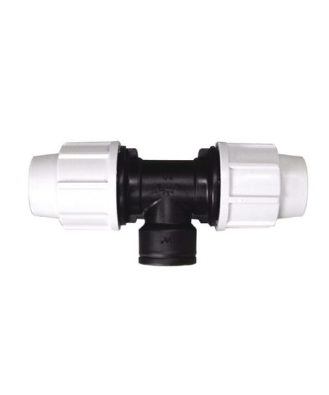 Plasson TI A 90° CON DERIVAZIONE FEMMINA Art. 7140 mis. 20_1/2_20