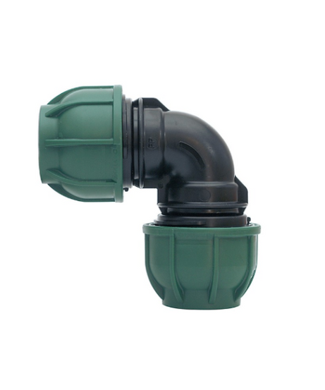 RACCORDO A COMPRESSIONE PN10 GOMITO 90° mis. 32_32