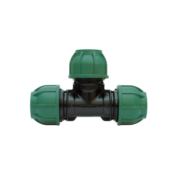 RACCORDO A COMPRESSIONE PN10 TEE 90° mis. 25_25_25