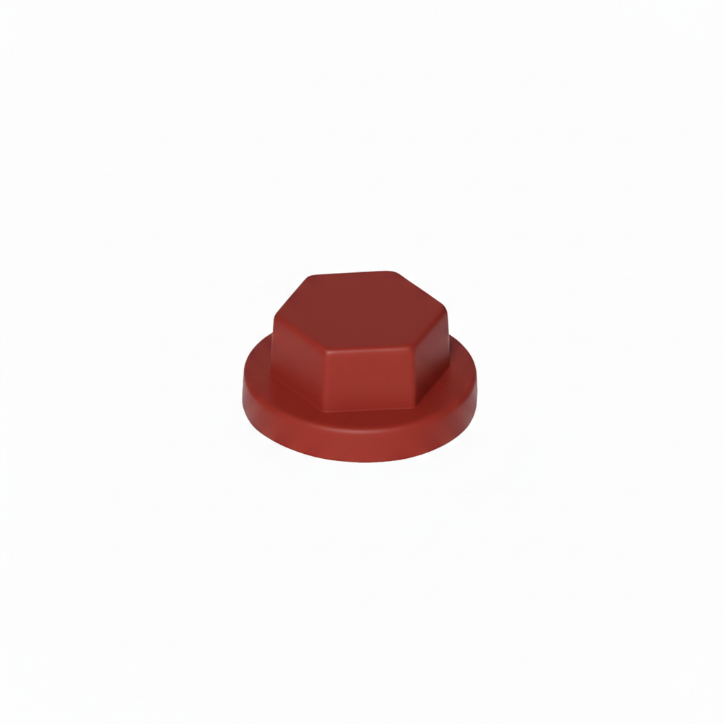 Cappuccio HDPE Colorato per Viti TER Chiave 8 RAL 3009 Rosso Siena