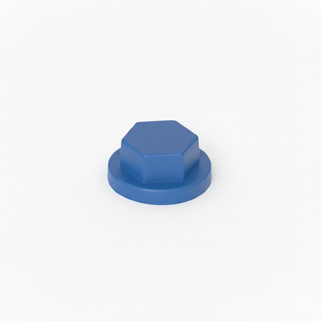 Cappuccio HDPE Colorato per Viti TER Chiave 8 RAL 5010 Blu Genziana