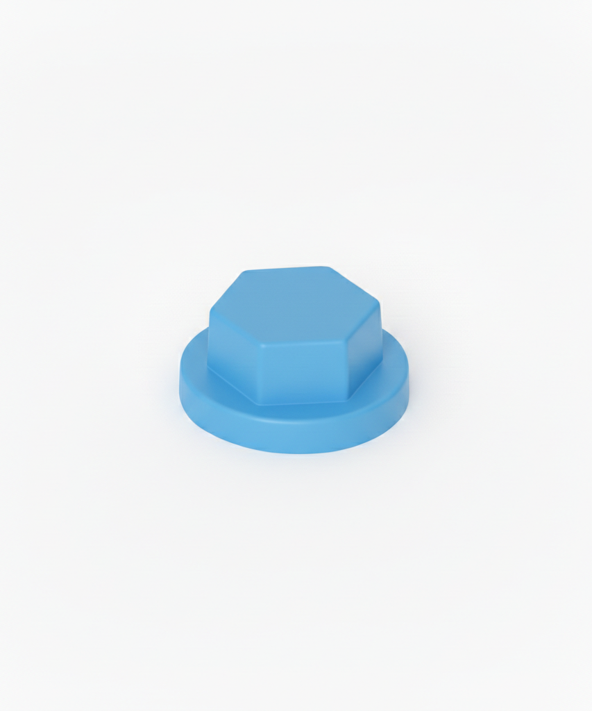 Cappuccio HDPE Colorato per Viti TER Chiave 8 RAL 5012 Blu Luce