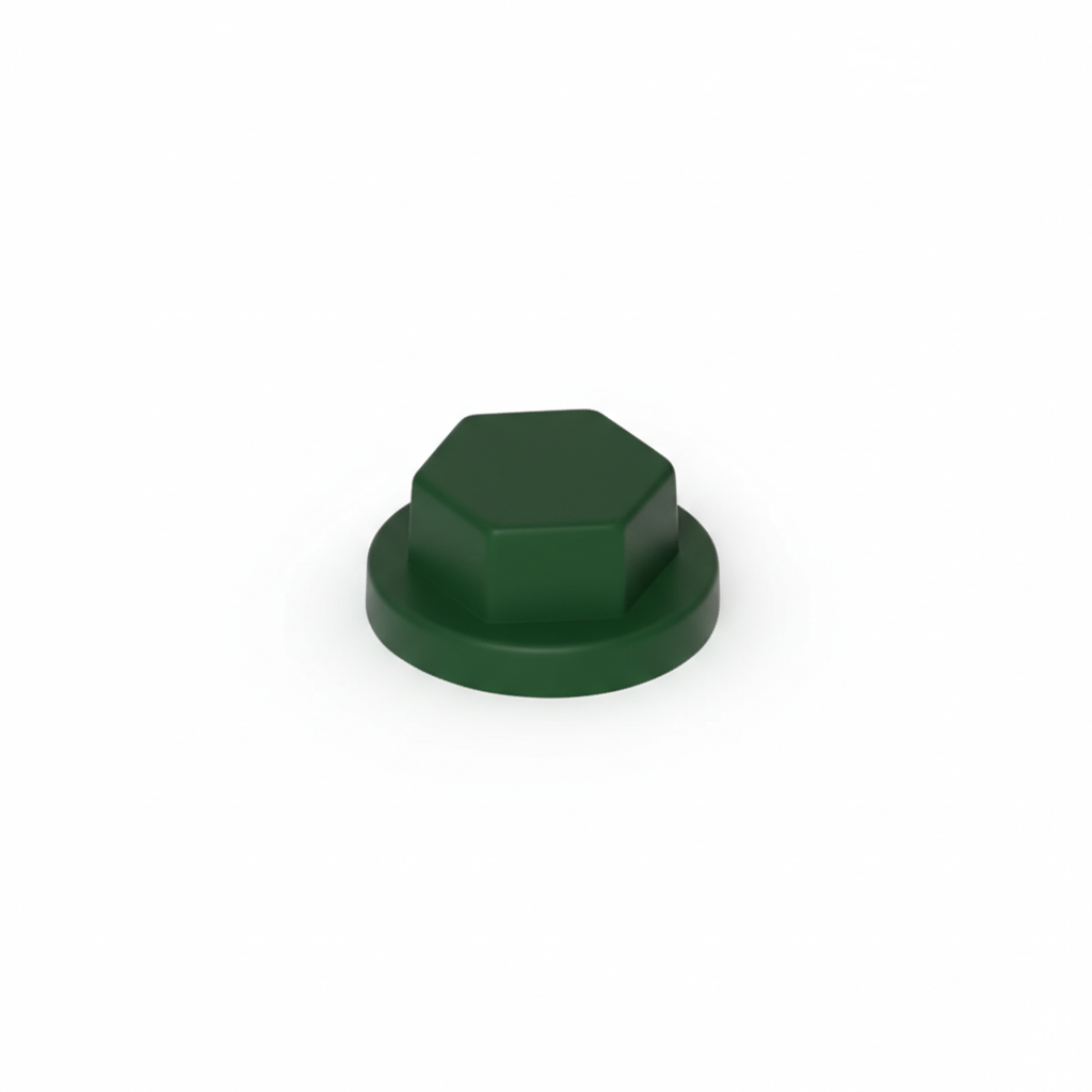 Cappuccio HDPE Colorato per Viti TER Chiave 10 RAL 6005 Verde Muschio