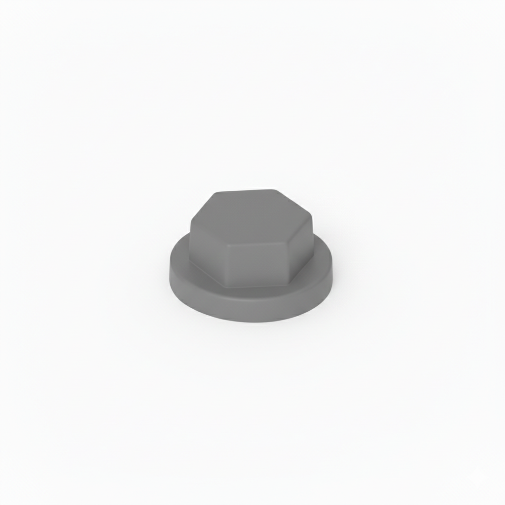 Cappuccio HDPE Colorato per Viti TER Chiave 10 RAL 7040 Grigio Finestra