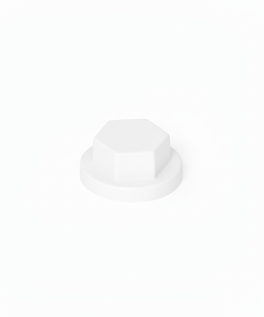 Cappuccio HDPE Colorato per Viti TER Chiave 8 RAL 9010 Bianco Puro