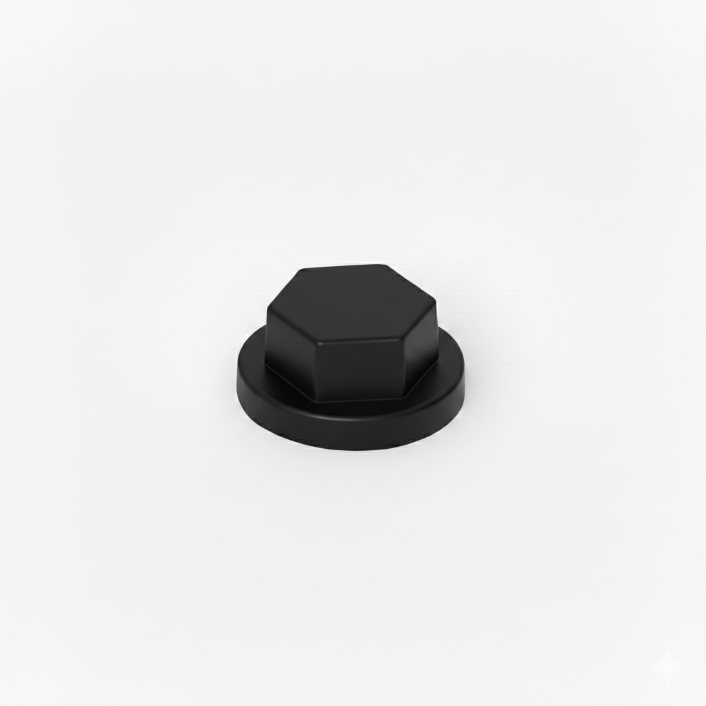 Cappuccio HDPE Colorato per Viti TER Chiave 8 RAL 9017 Nero Traffico