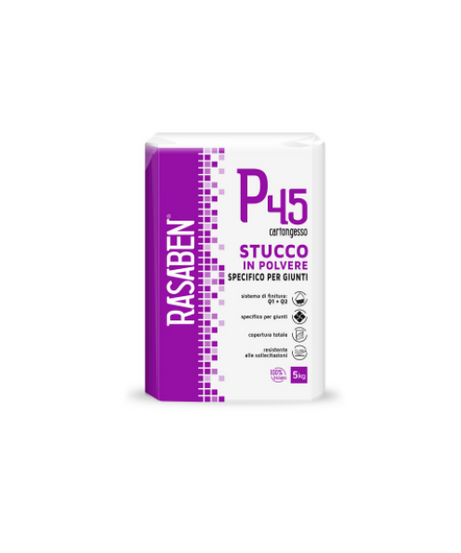 Rasaben STUCCO IN POLVERE PER CARTONGESSO P45 RAPIDO kg.5