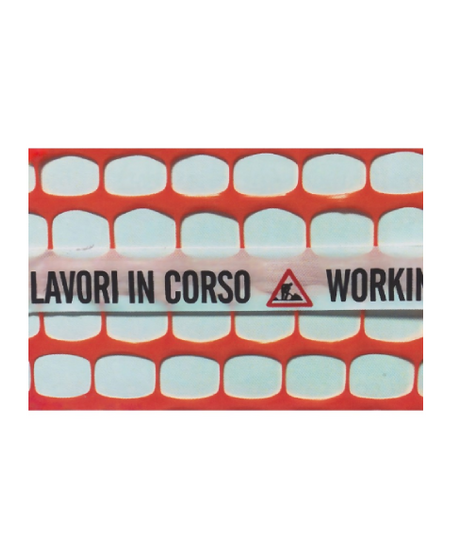 Rete per Cantiere Redil Plus 50 m "Lavori in Corso" – H 120 cm – Arancione