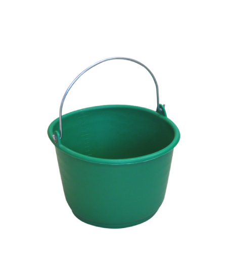 SECCHIO IN PLASTICA GRADUATO lt. 18 - col. Verde