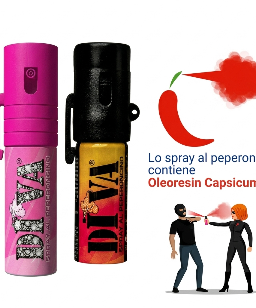 Spray Antiaggressione al Peperoncino DI.VA 15ml – Autodifesa