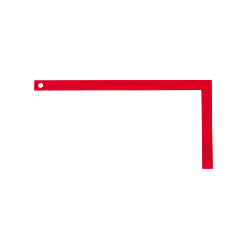 Squadra per Carpentiere in Acciaio Verniciato Antiruggine – 50x25 cm