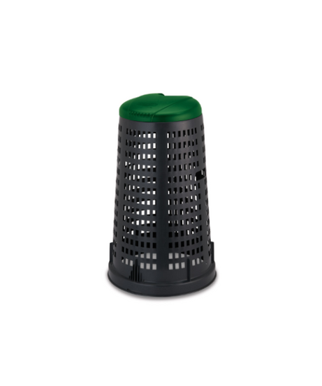 Stefanplast BIDONE TRESPOLO Lt. 100  cm. 58_90 h coperchio Verde