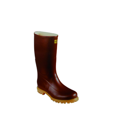 Stivali in Gomma Naturale Carro Armato Ginocchio - Marrone - Misura 42