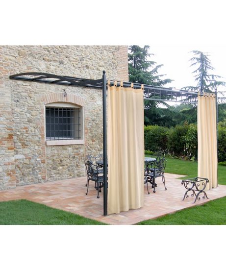 Tenda Gazebo con Bretelle e Bottoni 160x270 cm – Colore Panna