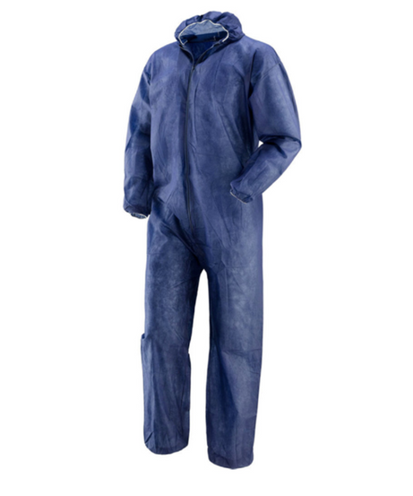 Tuta monouso in polipropilene Blu - Categoria 1 - Taglia XL