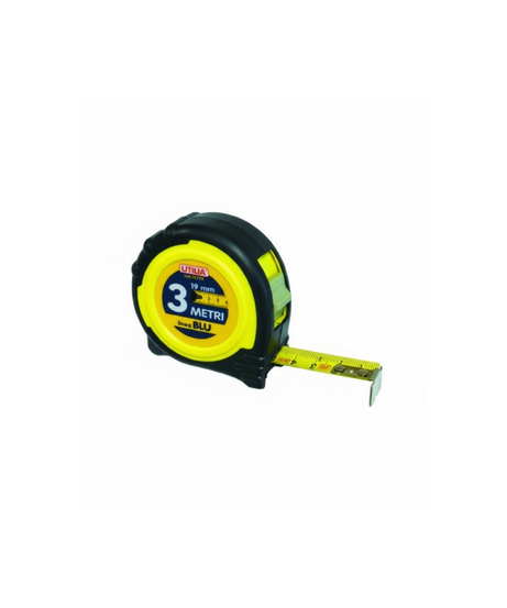Utilia Flessometro 3 m x 19 mm Linea Blu 