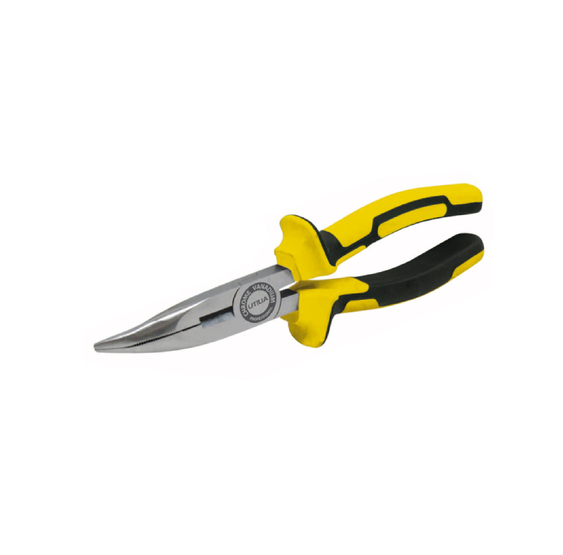 Utilia PINZA A BECCHI 1/2 TONDI PIEGATI PROFESSIONALE mm. 160