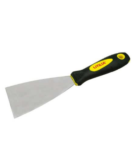 Utilia SPATOLA PER STUCCO INOX MOD. CLASSICO MANICO IN GOMMA mm. 30