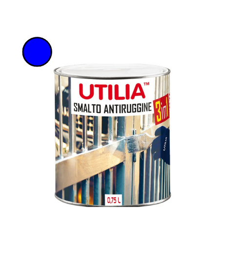 Utilia Smalto Antiruggine 750 ml Blu