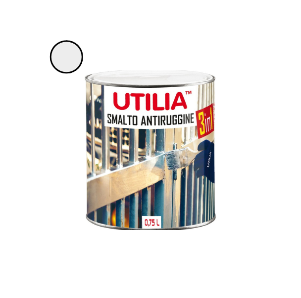 Utilia Smalto Antiruggine 750 ml Grigio Alabastro