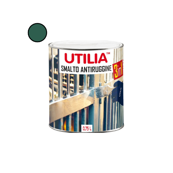 Utilia Smalto Antiruggine 750 ml Verde alpi