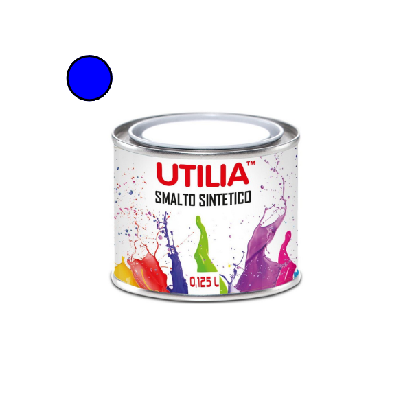 Utilia Smalto Sintetico 125 ml Blu