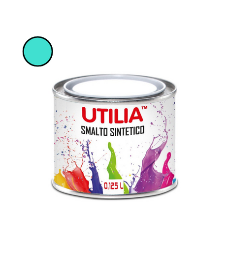 Utilia Smalto Sintetico 125 ml Turchese