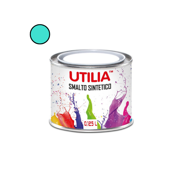Utilia Smalto Sintetico 125 ml Turchese