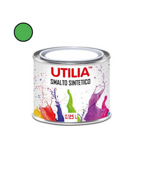 Utilia Smalto Sintetico 125 ml Verde Prato