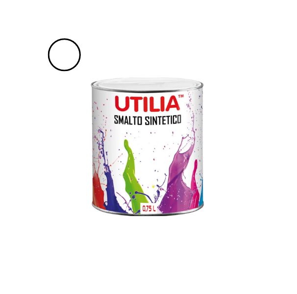 Utilia Smalto Sintetico 750 ml Bianco Lucido