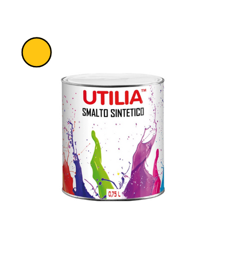 Utilia Smalto Sintetico 750 ml Giallo Girasole