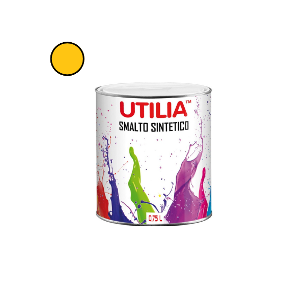Utilia Smalto Sintetico 750 ml Giallo Girasole