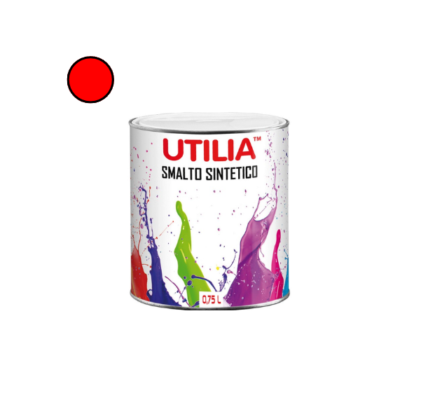 Utilia Smalto Sintetico 750 ml Rosso