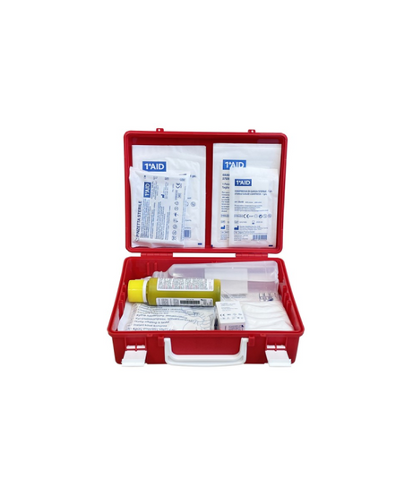 Valigetta Pronto Soccorso in Polipropilene cm. 25x9x19 h – Rosso – Allegato 2