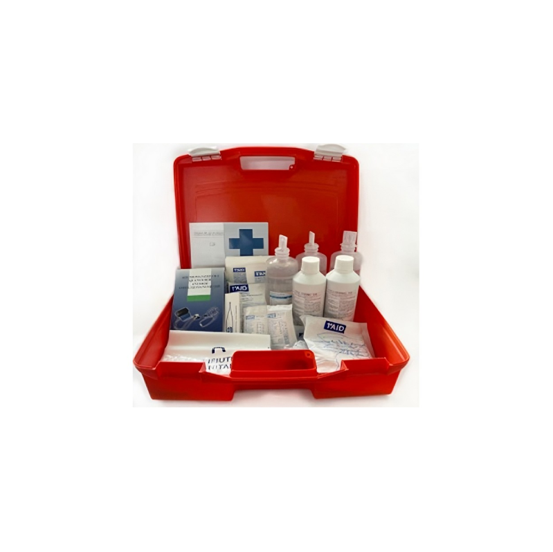 Valigetta Pronto Soccorso in Polipropilene cm. 40x13x29,5 h – Arancio – Allegato 1