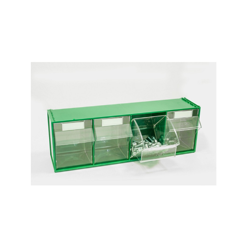 Vipa Cassettiera Componibile FOX 104 Verde – 4 Cassetti