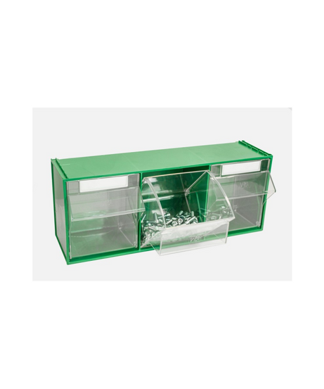 Vipa Cassettiera Componibile FOX 105 Verde – 3 Cassetti