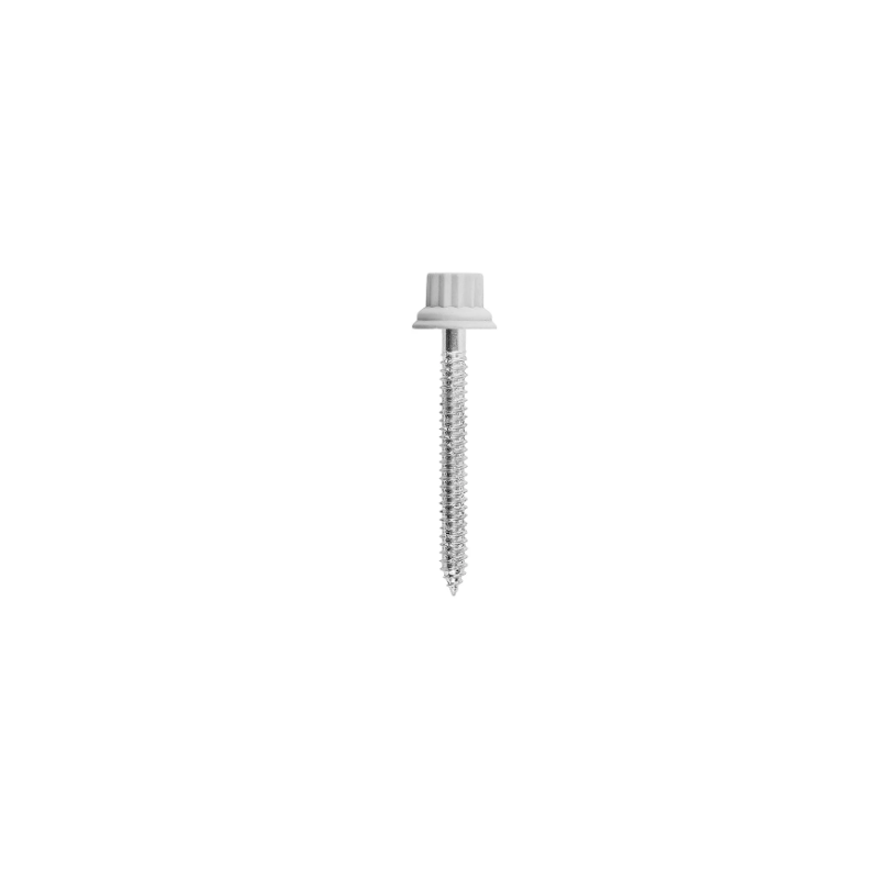 Vite Testa Poligonale Nylon Autofilettante Grigiastro Ø6,3x170/80 mm