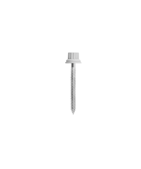 Vite Testa Poligonale Nylon Autofilettante Zincata Grigiastro Ø6,3x120/80 mm