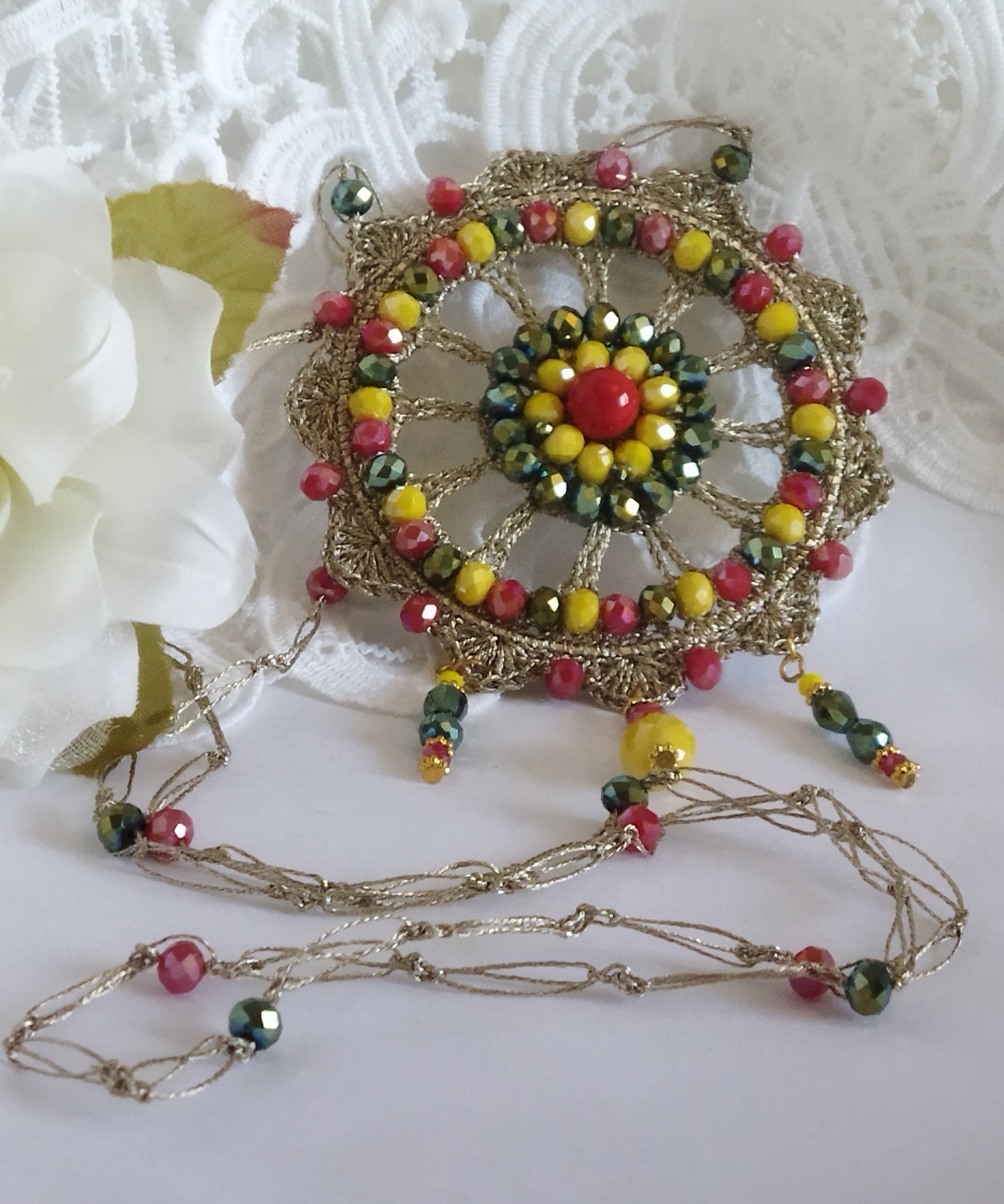 Collana Artigianale con Ciondolo "Raggio d’Arte"