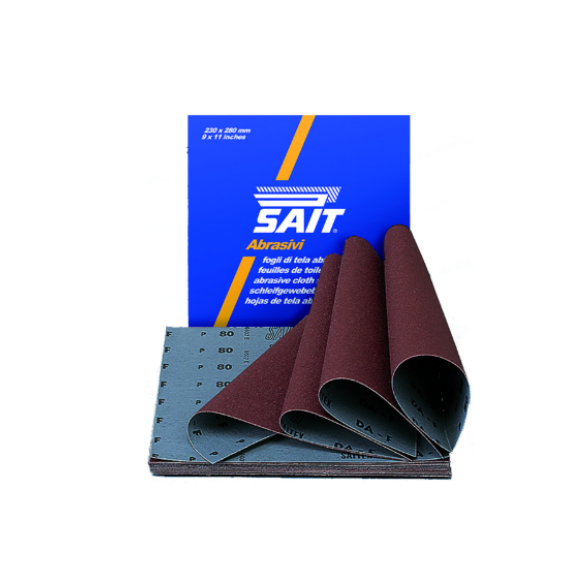 Sait Foglio di Tela Abrasiva S-SAITEX DA-F mm. 230x280 - Grana 80
