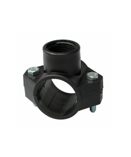 PRESA A STAFFA A 2 BULLONI mis. 50x3/4